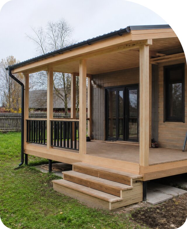 Каркасная веранда под ключ в Переславле-Залесском от 6746 р. | РадиДОМА-Прс